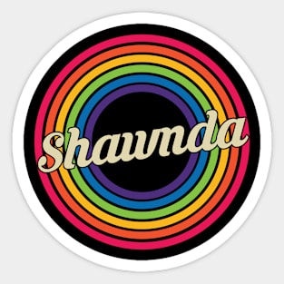 Shawnda - Retro Rainbow Style Sticker